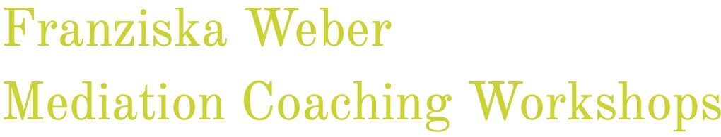 Franziska Weber – Mediation Coaching Workshops